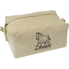 'Horse Trotting' Canvas Wash