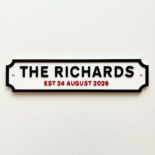 Personalised text sign - text,
