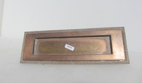 Vintage brass letterbox letter - vintage,