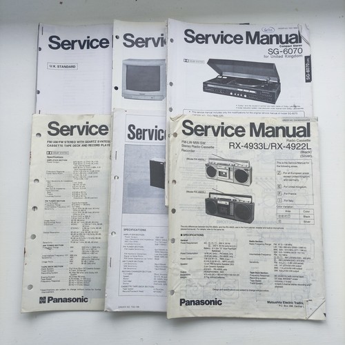 Vintage panasonic service - panasonic,