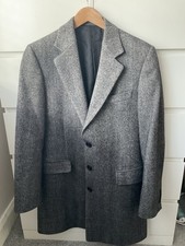 Jaeger Crombie Style Wool Overcoat Medium