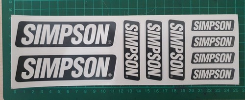 Simpson helmet stickers - stickers, decal