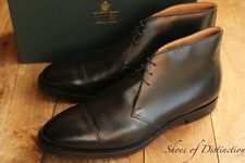 Crockett & Jones Bodmin Black Leather Chukka Boots Shoes Mens UK 13 G US 14 New