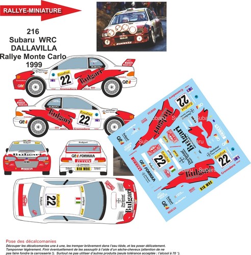 Decals ref 0216 subaru - decals,