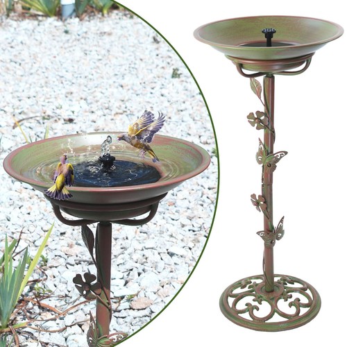 Solar bird bath fountain - bird,