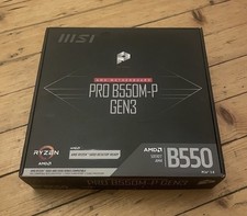 MSI Pro B550M-P Gen3 AMD Gaming Motherboard AM4 DDR4, Ryzen CPU Compatible