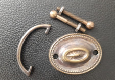 Martins oval plate handle antique brass (1633AB2)