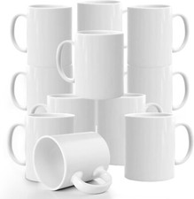 36 x Sublimation Mugs 11oz Blank Plain White Coffee Mug Cups + Smash Proof Boxes