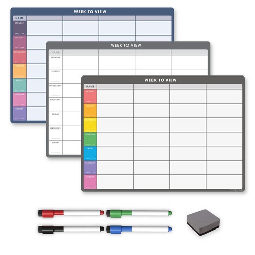 Magnetic weekly planner - magnetic,