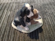 Nao by Lladro 1046 Two Puppies Dogs Figurine In Great Condition