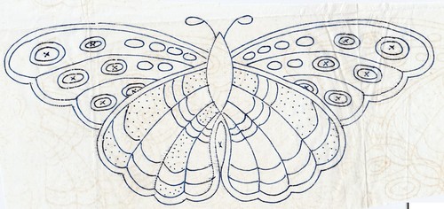 Vintage embroidery transfer - vintage,
