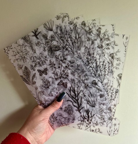 Filofax organiser dividers - a5,