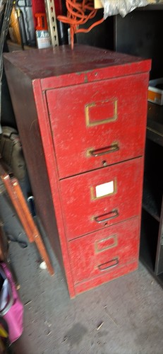 Vintage file cabinet - file,