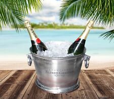 Alfred Gratien Large Vintage Oval Champagne Wine Ice Cooler Silver Bucket