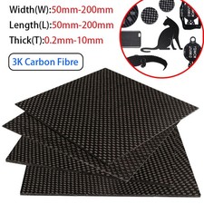 Carbon Fiber Plate Sheet 50mm-200mm Lightweight High-hardness DIY Materials