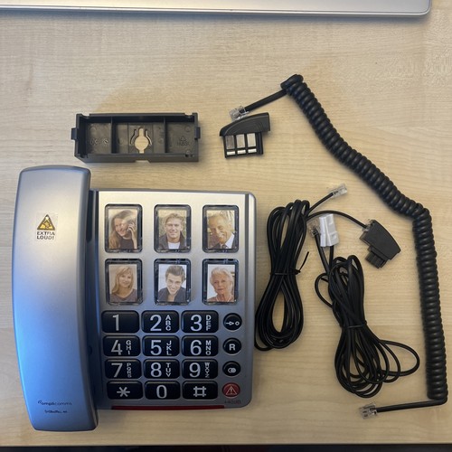 Corded big number telephone - corded,