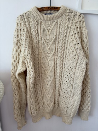 Kilspindie aran wool jumper - kilspindie,