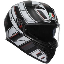 AGV K3 Rivia Matt Black/White Commuter Urban City Scooter Motorcycle Helmet E...