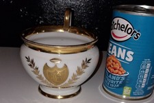 Large Old Paris French Porcelain Sevres Style Breakfast Cup with Monogram