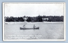1907. CANOEING AT CEDAR LODGE
