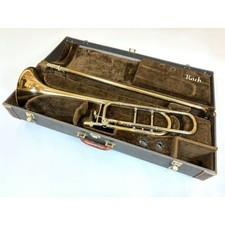 Bach Stradivarius 42BO Tenor Bass Trombone Bb/F Gold lacquer Adjusted Cleaned