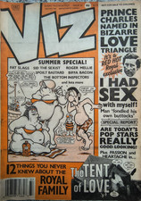 Viz Comic Issue No 37 (1989) Torn Back Cover, Many More Viz in Stock