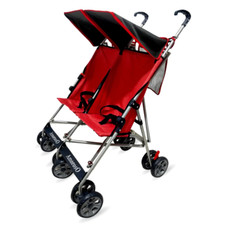 Amoroso® - Lightweight Red Twin Umbrella Stroller