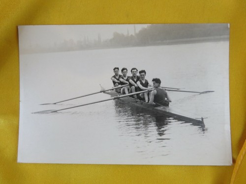 Old postcard sport nautical - postcard,