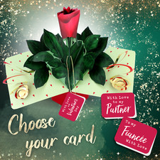 Pop Up Red Rose Greeting Card