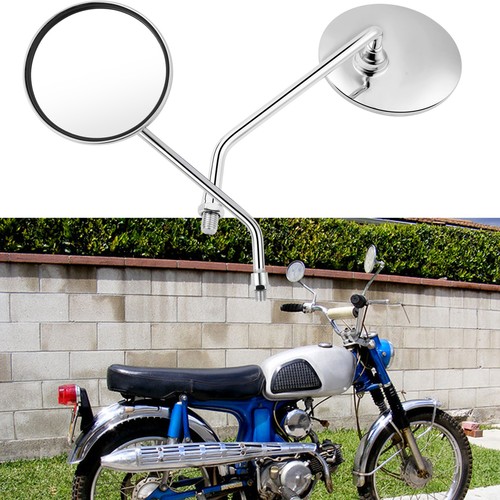 10mm round moto rearview - 10mm,