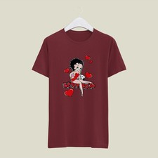 Maroon Red Betty Boop Mens T