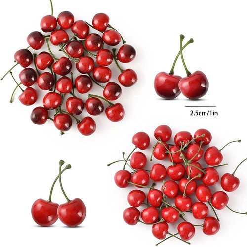 Artificial cherries fake fruit - cherries,