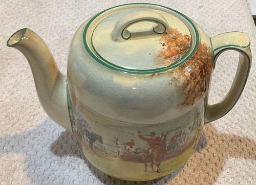 Royal doulton fox hunt teapot - royal,
