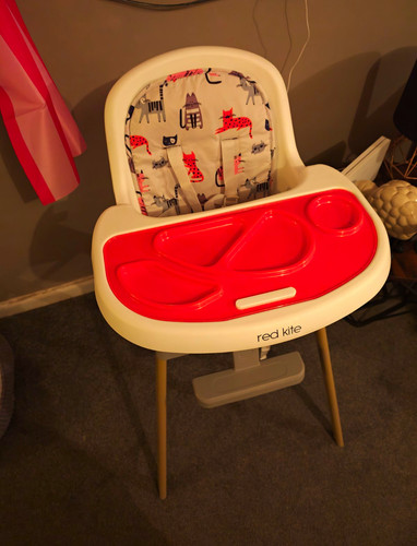 Red kite scoop high - red, chair