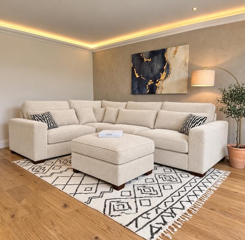 Luxury ruby corner sofa full - corner, |full
