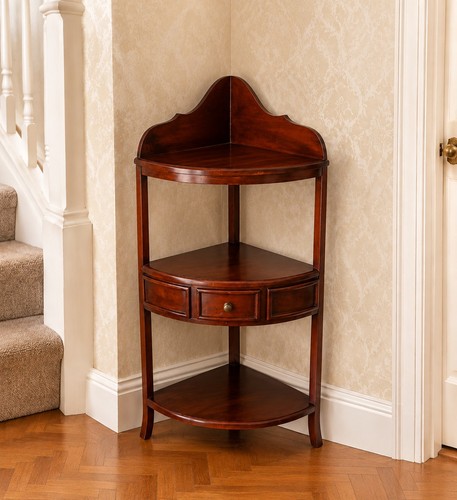Vintage wooden corner - vintage, shelf