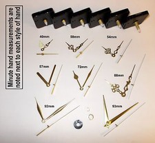 DIY Quartz Clock Movement / Mechanism + Gold Hands & Parts. Repair / Wall Clock