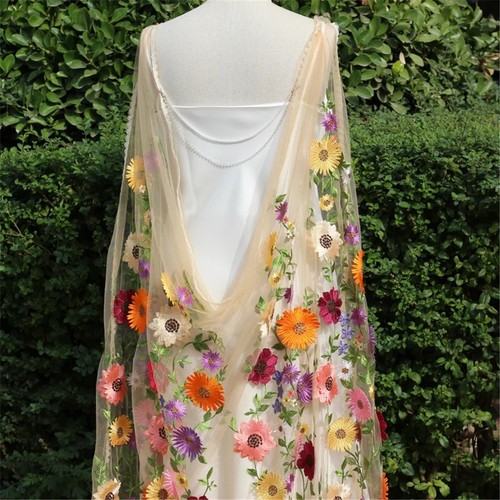 Colorful floral shoulder - colorful,
