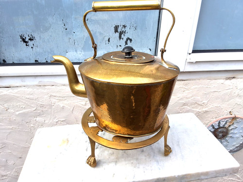 Antique vintage hammered brass - antique,
