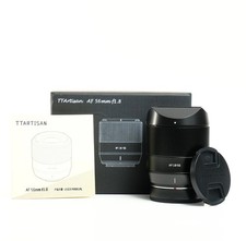 TTArtisan 56mm f/1.8 Auto Focus Lens for Fujifilm Fuji X Mount, Boxed, 99% Mint