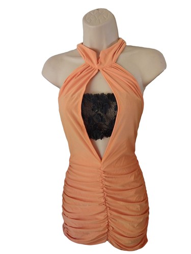 Sexy clubbing outfit orange - outfit,