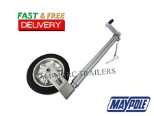 Extra Heavy Duty Jockey Wheel Ribbed 48mm Commercial 750kg Lifting Capacity