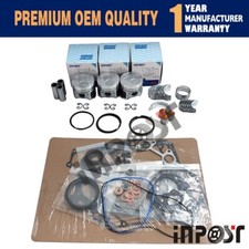 D722 Rebuild Kit Full Gasket Kit Piston Ring Bearing Set for Kubota D722 Engine