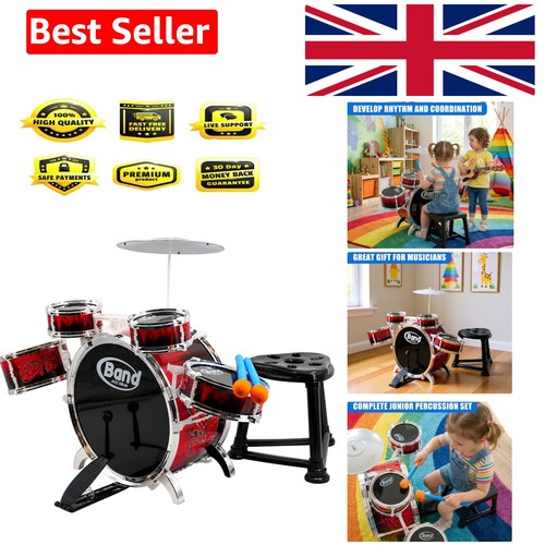 Kids drum kit red black - kids, &