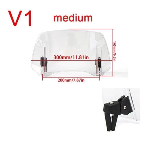 Motorcycle clip windshield - motorcycle, on