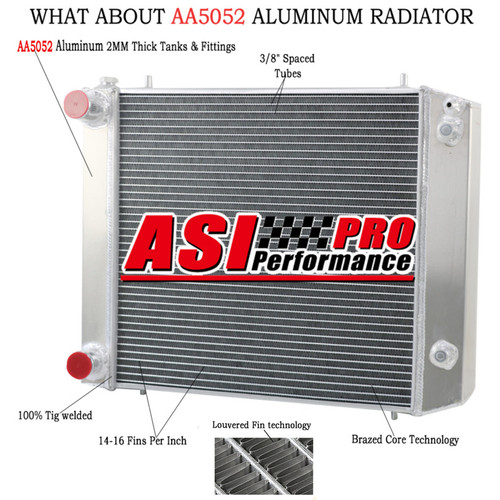 Row aluminum radiator for - 4,