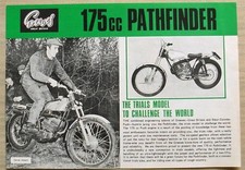 GREEVES 175cc PATHFINDER TRIALS MOTORCYCLE Sales Specification Leaflet 1971