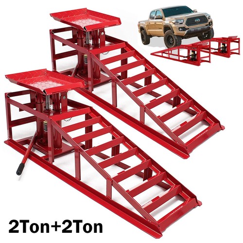 Ton hydraulic car ramps 2pc - ramps,
