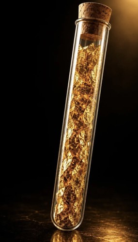 Vial gold flakes 05g - vial,