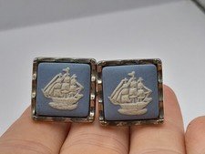 Pair of Vintage Blue Wedgwood